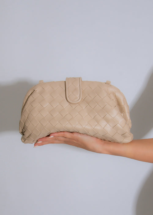 The Milan Woven Handbag Nude