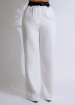  Women's wide-leg trousers with a high-waisted design and comfortable fit