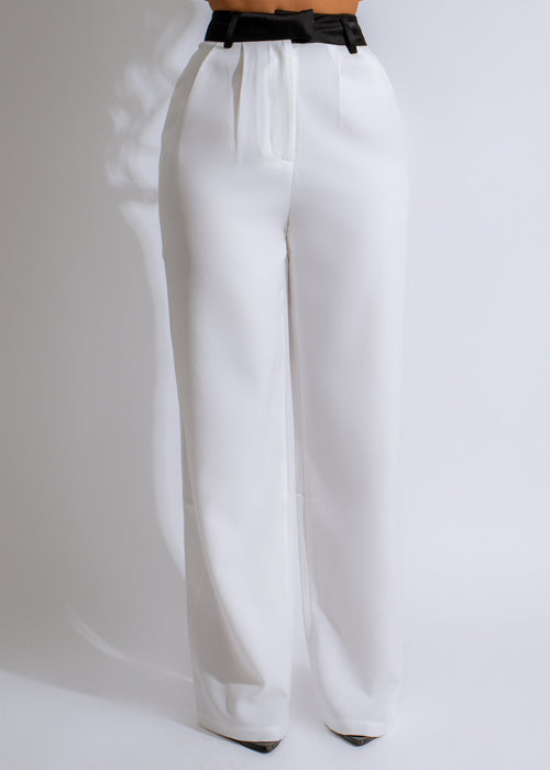 Echoes Of Love Pants White