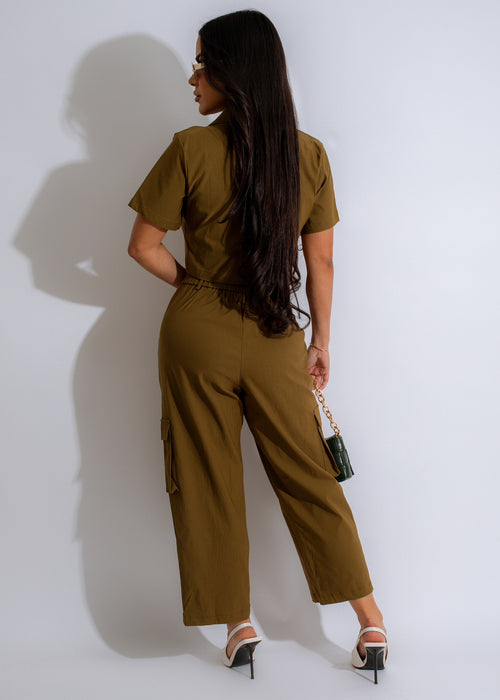 Attention Cargo Pant Set Green