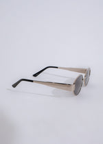  Fashionable unisex eyewear featuring silver round frames and UV-protected lenses