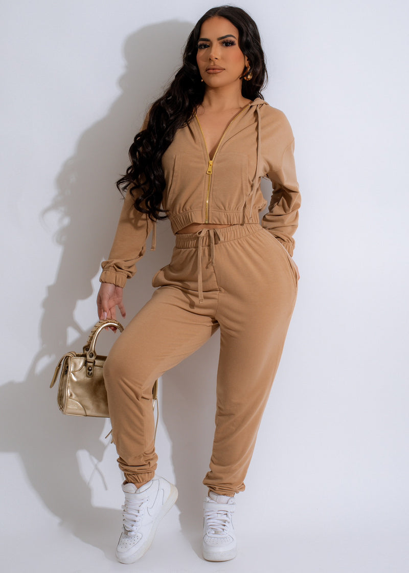 Nude best sale jogger set