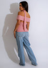 Alt text: Soft and comfortable pink knit top for women, perfect for a cozy and stylish look