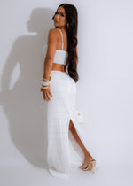  Beautiful Goddess Mentality Fringe Maxi Dress White with intricate fringe details