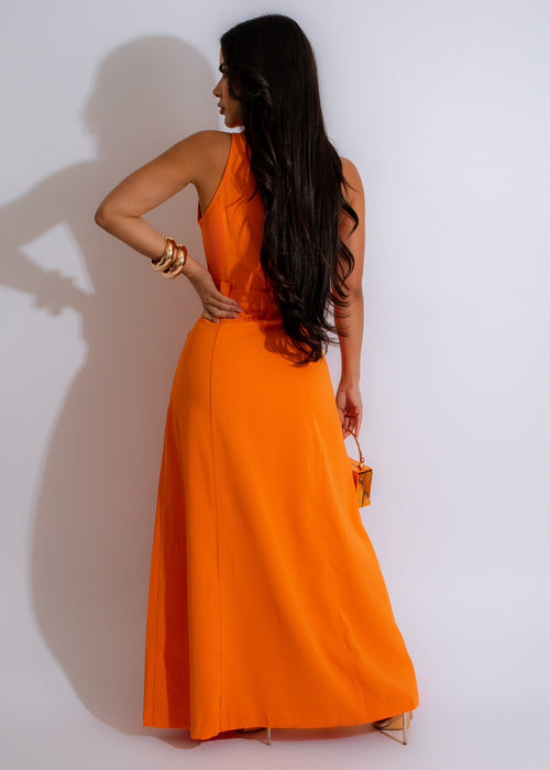 Really Charm Maxi Dress Orange