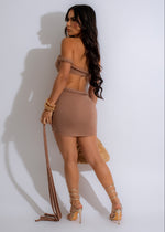 Rebellious Decision Skirt Set Brown, a stylish and versatile outfit for any occasion