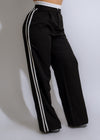 Urban Stripe Track Pants Black, stylish and comfortable pants for urban streetwear