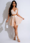 Sophisticated Outfit Short Set Nude