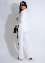 Ivory Edge Shoulder Pads Blazer White with classic design and structured silhouette