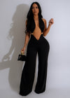 Stylish black jumpsuit with a modern design and no hassle