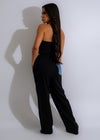 Alt text: A stylish and versatile pair of She's Cool Denim Pant Black, perfect for any casual or dressed-up look, featuring a sleek black wash and comfortable fit