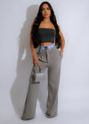 Full Of Love Denim Pant Grey with distressed detailing and frayed hem