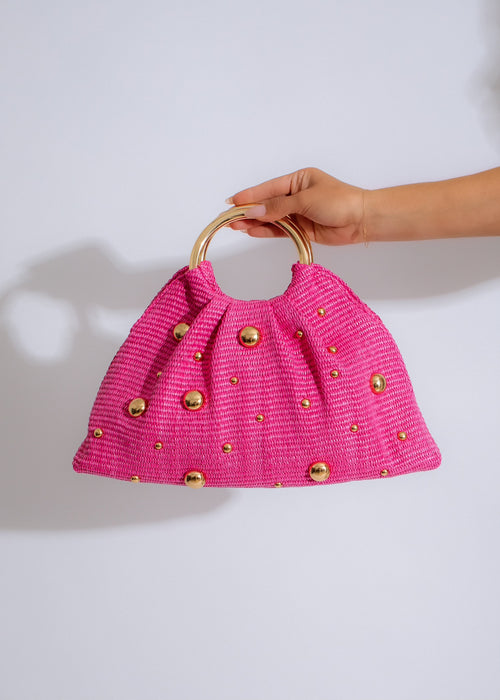 Chic and stylish Vacay Ready Handbag in vibrant pink color