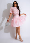 Another Time Chiffon Skirt Set Pink - a beautiful and flowy pink outfit perfect for any occasion