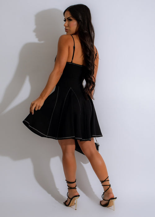 Discover Yourself Mini Dress Black