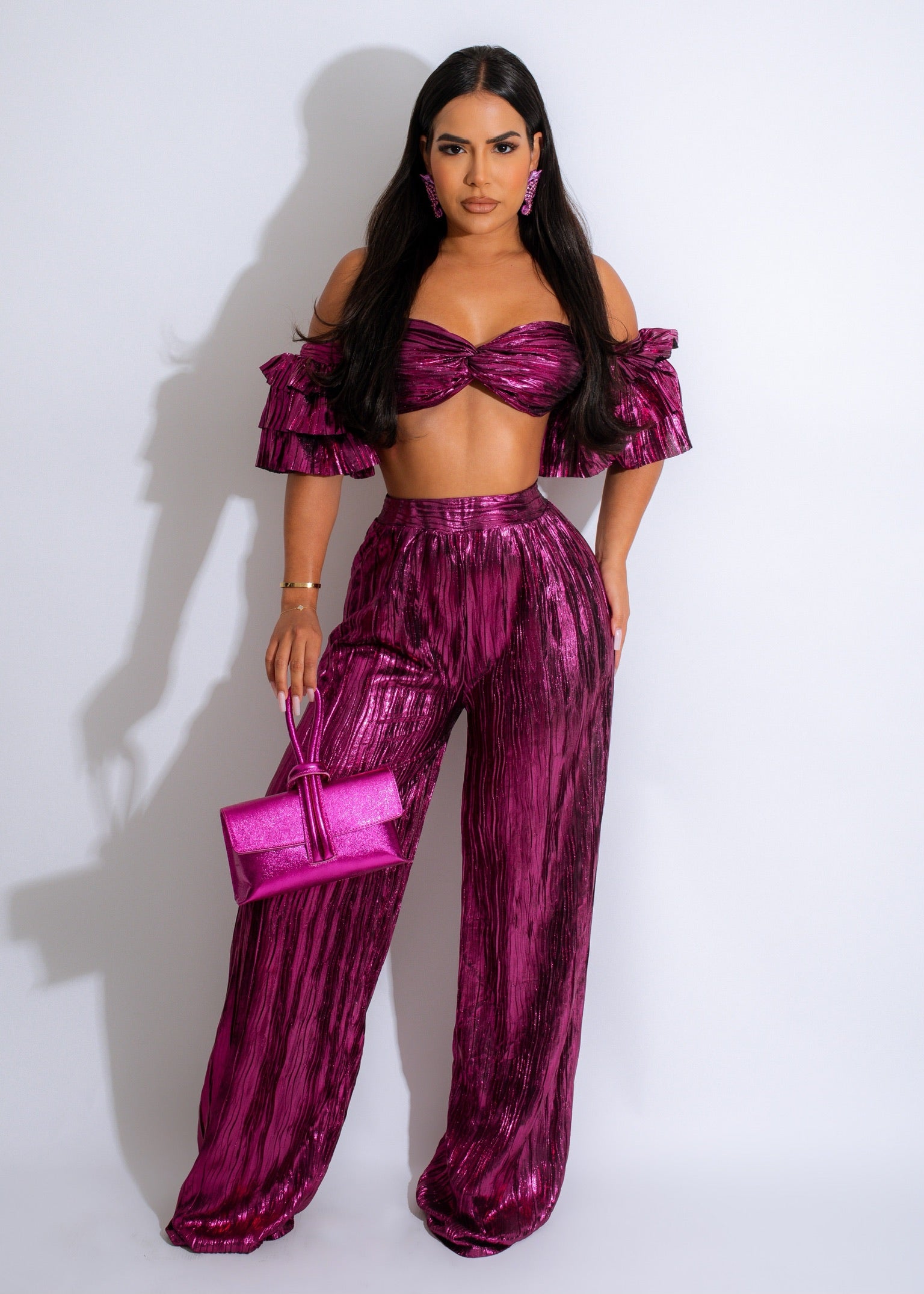 The Metallic Jogger Set – Deity Boutique