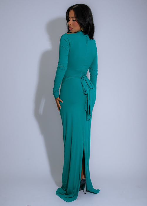 Tidal Grace Maxi Dress Blue - A stunning and comfortable long dress in a beautiful shade of blue, perfect for summer events