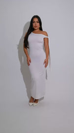 The Sleek Obsession Midi Dress White