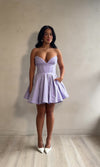 Petal Whimsy Mini Dress Purple