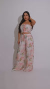 Serenity Breeze Floral Pant Set Pink