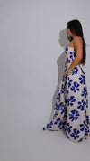 The Pacific Breeze Floral Skirt Set Blue