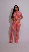 Sunset Rhythm Pant Set Orange