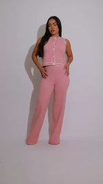 The Manhattan Knit Pant Set Pink