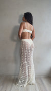 Riviera Bloom Lace Maxi Dress Nude