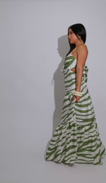 The Savannah Breeze Maxi Dress Green