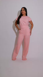 The Luxe Comfort Pant Set Pink