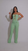 Dominion Chic Pant Set Green