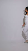 The Luxe Bond Crop Top White