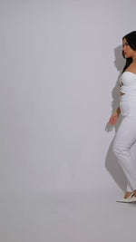 The Luxe Bond Crop Top White