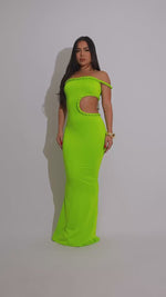 Riviera Goddess Maxi Dress Green