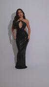 Midnight Glitz Sequin Maxi Dress Black