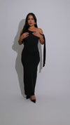 The Sleek Obsession Midi Dress Black