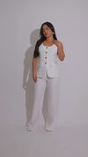 Regal Poise Jumpsuit White