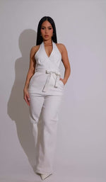 Essential Poise Jumpsuit White