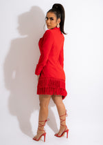 Love On The Brain Mini Dress Red