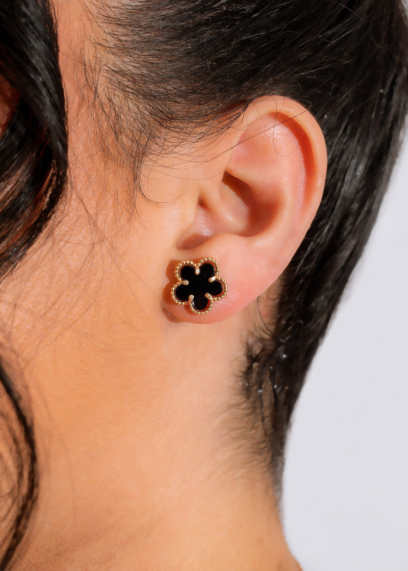 Beautiful black Roses In The Rain Earrings, perfect for adding elegance